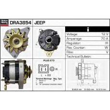 DRA3854 DELCO REMY Генератор