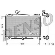 DRM44010 DENSO Радиатор, охлаждение двигателя