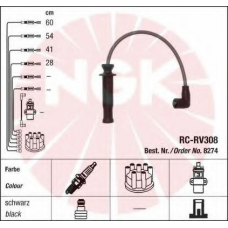 8274 NGK Комплект проводов зажигания