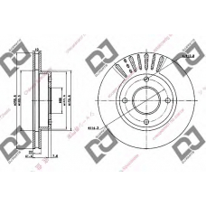 BD1288 DJ PARTS Тормозной диск