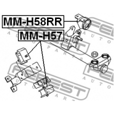 MM-H58RR FEBEST Подвеска, двигатель