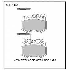 ADB1432 Allied Nippon Тормозные колодки