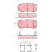 GDB3421 TRW Комплект тормозных колодок, дисковый тормоз