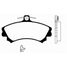 J PA-593AF JAPANPARTS Комплект тормозных колодок, дисковый тормоз