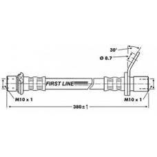 FBH6751 FIRST LINE Тормозной шланг