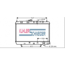 0100211 KUHLER SCHNEIDER Радиатор, охлаждение двигател