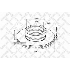 85-00732-SX STELLOX Тормозной диск