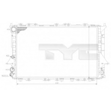 702-0027 TYC Радиатор, охлаждение двигателя