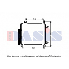 212083N AKS DASIS Конденсатор, кондиционер