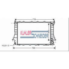 5011701 KUHLER SCHNEIDER Радиатор, охлаждение двигател