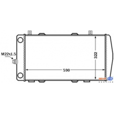 8MK 376 772-511 HELLA Радиатор, охлаждение двигателя