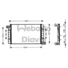 82D0225262A WEBASTO Конденсатор, кондиционер