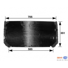 8FC 351 037-781 HELLA Конденсатор, кондиционер