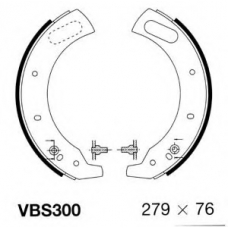 VBS300 MOTAQUIP Комплект тормозных колодок