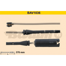 BAV1036 BARUM Сигнализатор, износ тормозных колодок