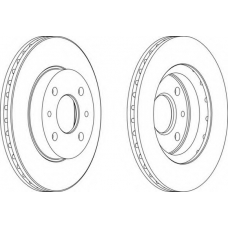 DDF1142-1 FERODO Тормозной диск