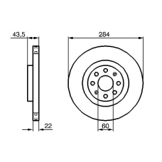 0 986 479 224 BOSCH Тормозной диск