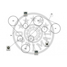 SK-1675 OPTIMAL Комплект ремня ГРМ