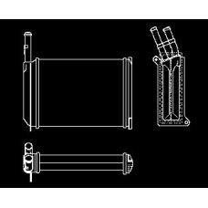 RA2120420 J. DEUS Теплообменник, отопление салона