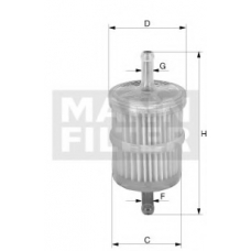 WK 44/4 MANN-FILTER Топливный фильтр