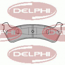 LP1283 DELPHI Комплект тормозных колодок, дисковый тормоз