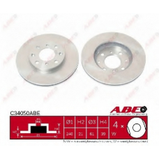 C34050ABE ABE Тормозной диск