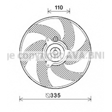 PE7551 AVA Вентилятор, охлаждение двигателя
