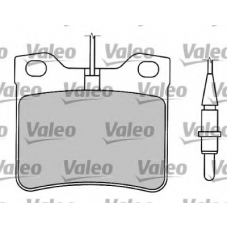 597243 VALEO Комплект тормозных колодок, дисковый тормоз