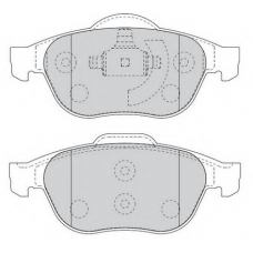 FD7007A NECTO Комплект тормозных колодок, дисковый тормоз