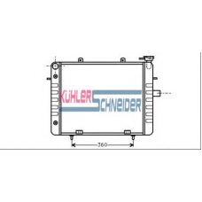 0601801 KUHLER SCHNEIDER Радиатор, охлаждение двигател