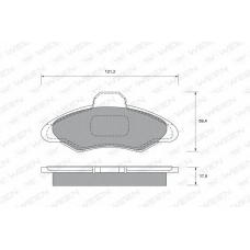 151-1495 WEEN Комплект тормозных колодок, дисковый тормоз