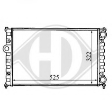 8133101 DIEDERICHS Радиатор, охлаждение двигателя
