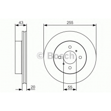 0 986 479 S13 BOSCH Тормозной диск