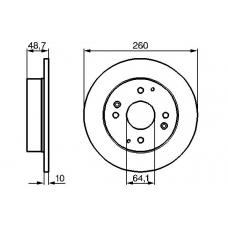 0 986 478 172 BOSCH Тормозной диск