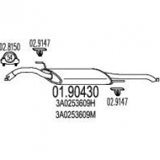 01.90430 MTS Глушитель выхлопных газов конечный