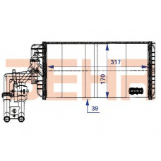 9200774 BEHR Heater core