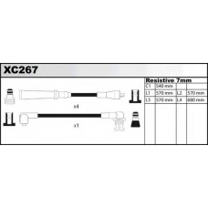 XC267 QUINTON HAZELL Комплект проводов зажигания