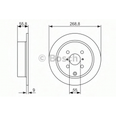 0 986 479 938 BOSCH Тормозной диск