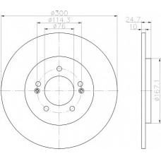 8DD 355 118-241 HELLA Тормозной диск