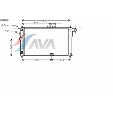 DWA2001 AVA Радиатор, охлаждение двигателя