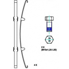 DCV1387B DURON Комплект тормозных колодок, дисковый тормоз