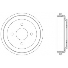 BAD9036.10 OPEN PARTS Тормозной барабан