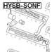 HYSB-SONF FEBEST Опора, стабилизатор