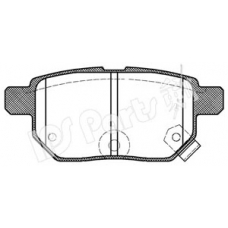 IBR-1297 IPS Parts Комплект тормозных колодок, дисковый тормоз