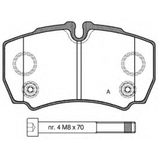 BPA0849.10 OPEN PARTS Комплект тормозных колодок, дисковый тормоз