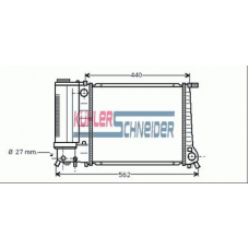 1407801 KUHLER SCHNEIDER Радиатор, охлаждение двигател