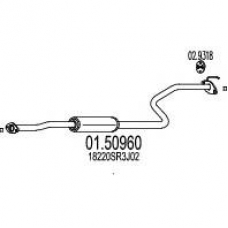 01.50960 MTS Средний глушитель выхлопных газов