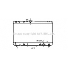 TO2454 AVA Радиатор, охлаждение двигателя