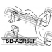 TSB-AZR60F FEBEST Опора, стабилизатор