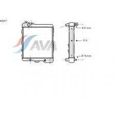 AI2017 AVA Радиатор, охлаждение двигателя